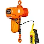 Prowinch 2 Ton (4,400 lb) 1-Speed Electric Chain Hoist, 208~240/440~480V, with 20 ft. G100 Chain, Heavy-Duty Lifting Applications with Reliable Performance and Versatile Voltage Compatibility