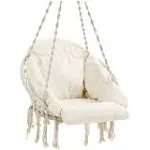 SONGMICS Hanging Chair Hammock Chair with Large Thick Cushion Swing