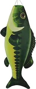 In the Breeze 5115 — Bass Fish Windsock-Hanging Outdoor Decoration, 48"