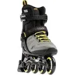 Rollerblade Macroblade 80 ABT Men's Adult Fitness Inline Skate, Silver/Neon Yellow, Performance Inline Skates