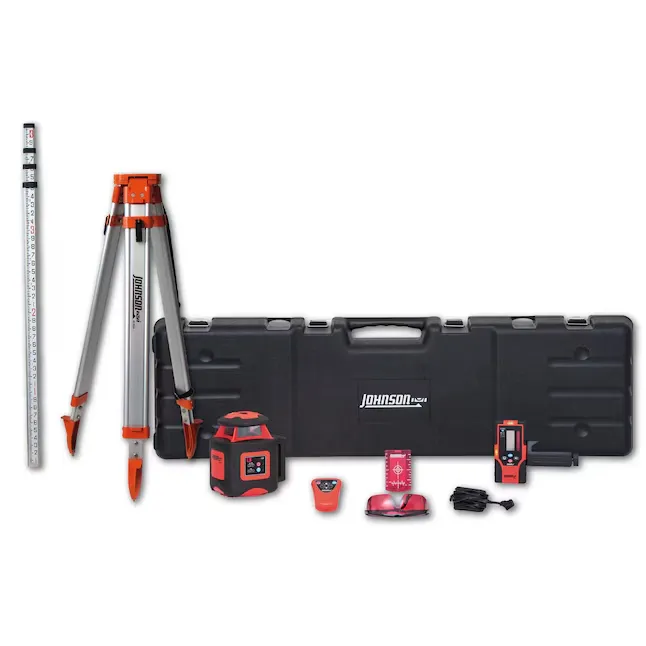 Johnson Level 2000-ft Red Self-Leveling Rotary Laser Level Lowes.com