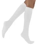 Activa Soft Fit Microfiber Dress Socks 20-30mmHg (White) Large