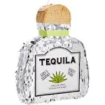 Sparkle and Bash Tequila Pinata for Bachelor Party Decorations, Table Centerpiece, Photo Prop (Small, 16.5 x 13 x 3 in)