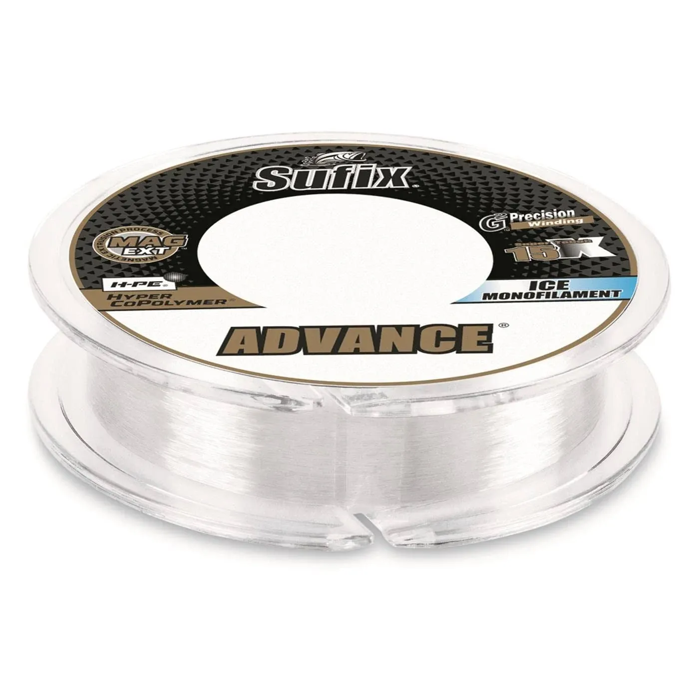 Sufix Advanced Ice Monofiliment Line 8 lb Clear 100yd