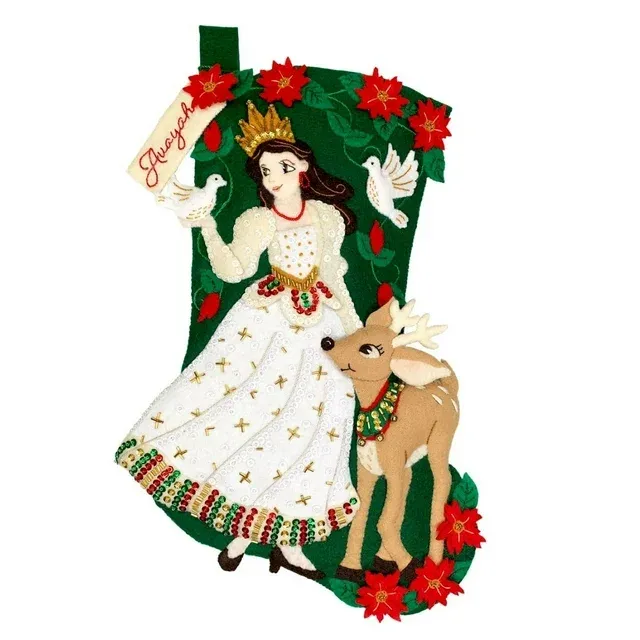 Christmas Princess Felt Stocking Kit from MerryStockings