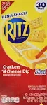 Handi Snacks Crackers & Cheese Dip - 30 pack, 0.95 oz snacks