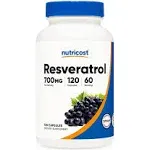 Nutricost Resveratrol 700mg, 120 Capsules Vegan, Gluten Free, Non GMO