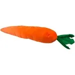 Pet Lou 00499 Carrot Shaped Dog Toy, 15-Inches, Orange