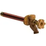 17CP-4-MH Woodford Model 17 Wall Faucet, Combination 1/2" MPT 1/2" Female Sweat Inlet, 4 Inch, Metal Handle