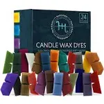 Hearth & Harbor Candle Dye for Soy Candle Making – Candle Color Dye for Soy Wax, 24 Popular Colors Candle Wax Dye Blocks, Nontoxic Candle Dyes for Candle Making, Candle Making Supplies for DIY Candles