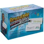 Trainers Warehouse Standard Size (11" x 4") Reusable Dry- Erase Name Cards | Boxed Set of 12 | Durable, Sturdy Tent Cards are Dual-Sided, Stackable and Simple to Use