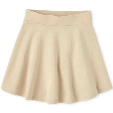 Girls French Terry Skort - Tan