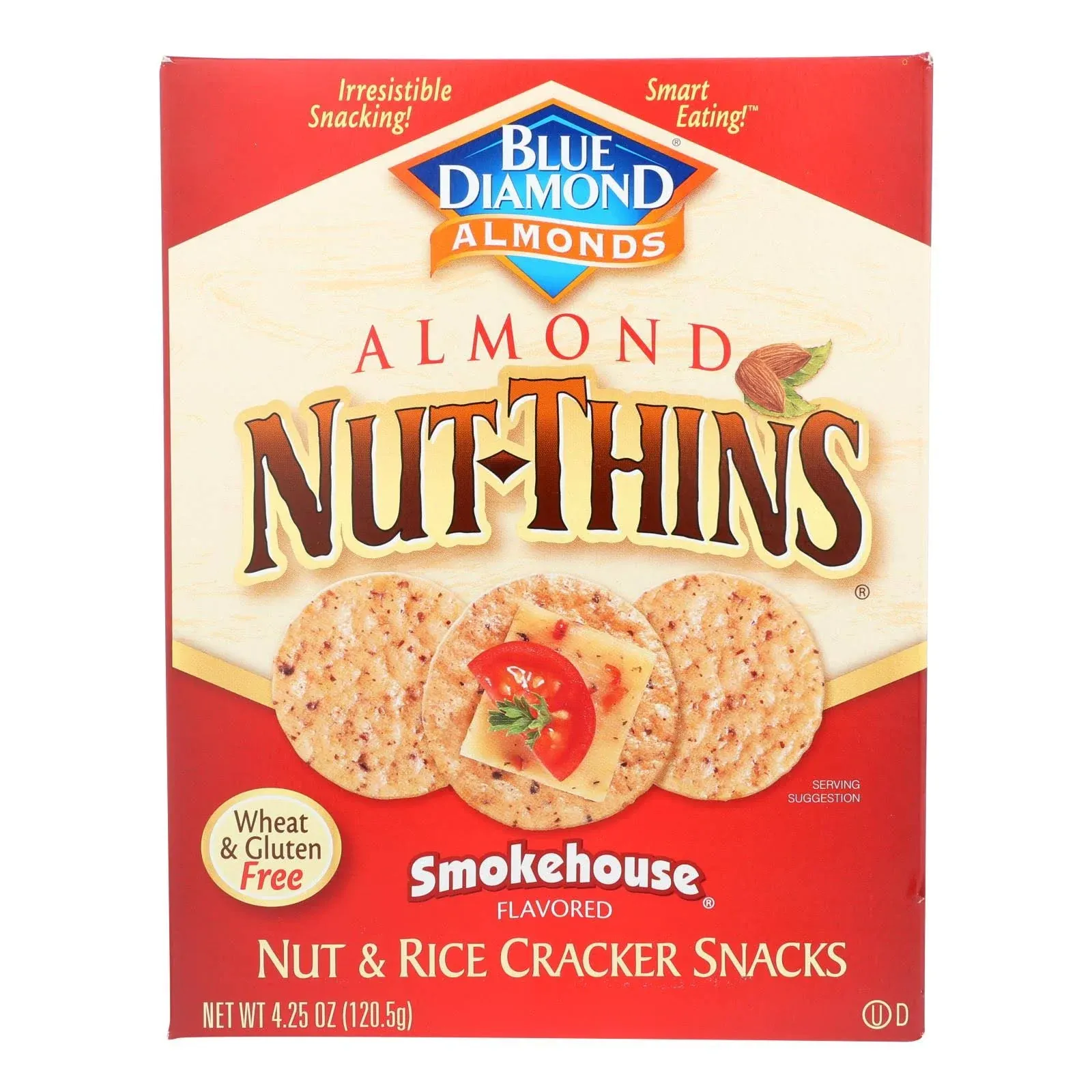 Blue Diamond Almond Nut-Thins, Smokehouse - 4.25 oz box