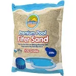 CLASSIC SAND & PLAY Swimming Pool Filter Sand for above & Inground Pools, 20 lbs, Supports Residential and Commercial Filtration Systems, Premium Efficient Silica, No Clogging or Clumping, 20 Grade