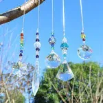  Set 5 PCS Window Hanging Crystal Suncatcher Beads Chain Sphere Multi Color