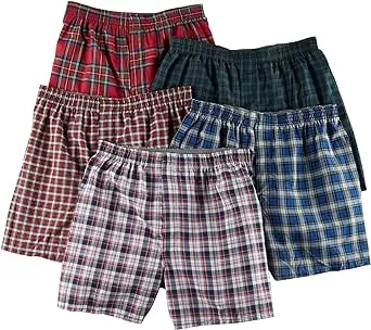 Hanes Men's Big Tartan Boxers-Multiple Packs and Colors