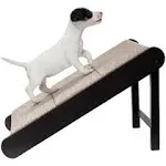 Pet Ramp - Foldable Wooden Dog Ramp for Getting onto Beds, Couches, or Into Vehicles - Dog Accessories for Small Dogs by PETMAKER (Gray/Cream)