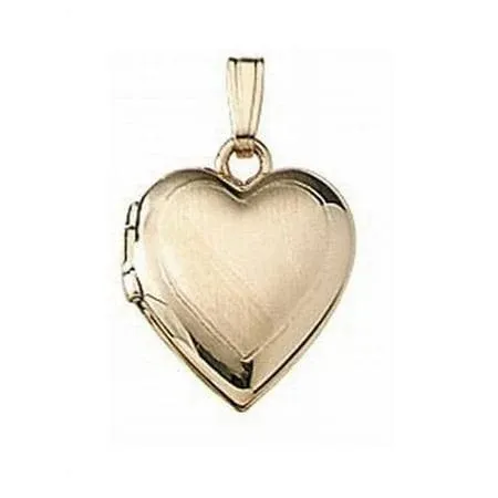 Picturesongold.com Small Heart Locket Necklace