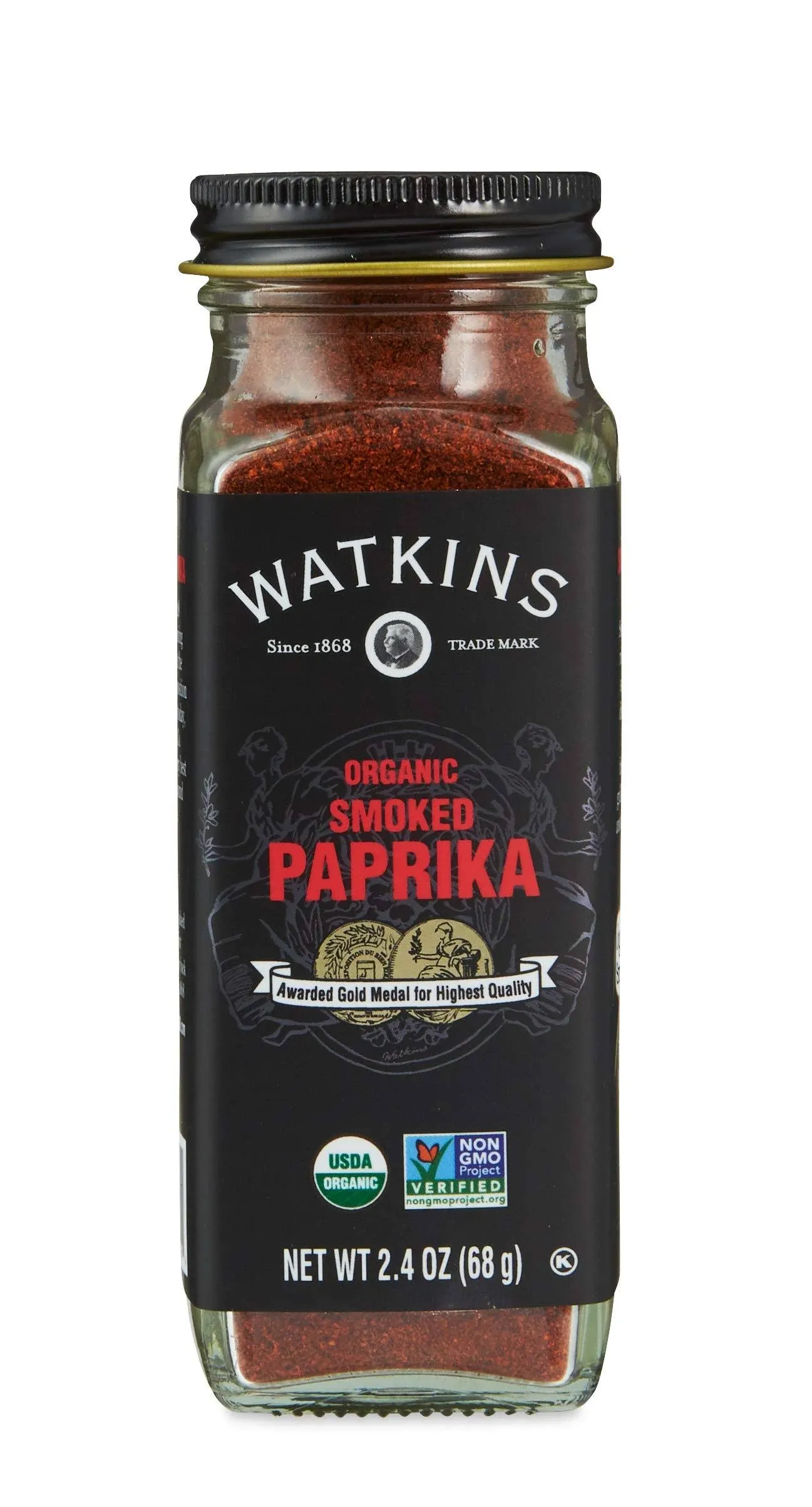 Watkins Gourmet Organic Spice Jar, Smoked Paprika, Non-GMO, Kosher, 2.4 oz. Bottle, 1-Pack