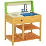 Outsunny Mud Kitchen Outdoor Kitchen Playset