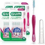 Gum Proxabrush Go-Betweens - Moderate - Interdental Brushes - Soft Bristled Dental Picks for Plaque Removal Health - Safe for Braces & Dental