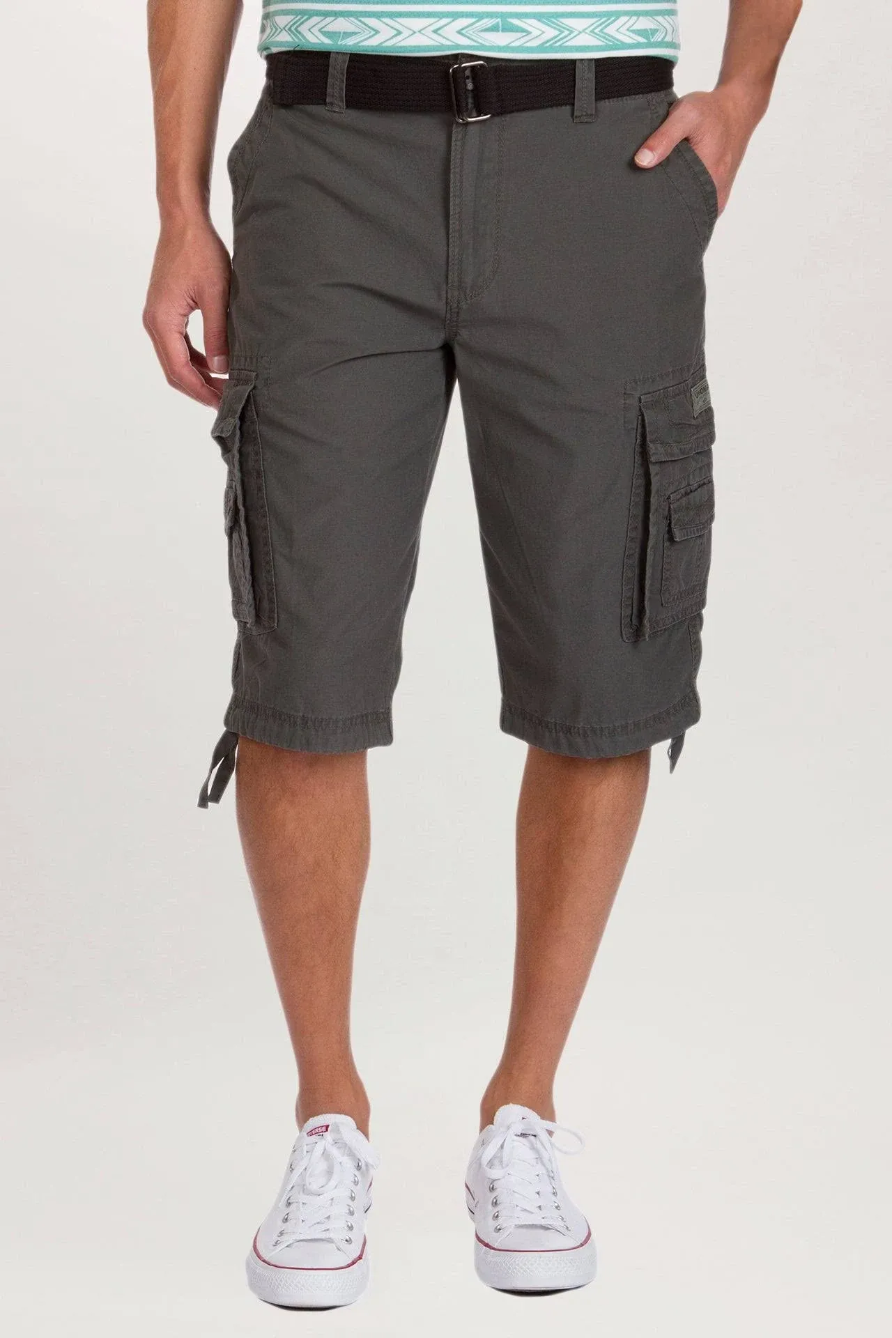 Men's Unionbay Cordova Messenger Belted Cargo Shorts