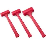 EFFICERE 3-Piece Premium Dead Blow Hammer and Unicast Mallet Set - Include 16-oz (1 lb), 32-oz (2 lb) and 48-oz (3 lb) | Rebound