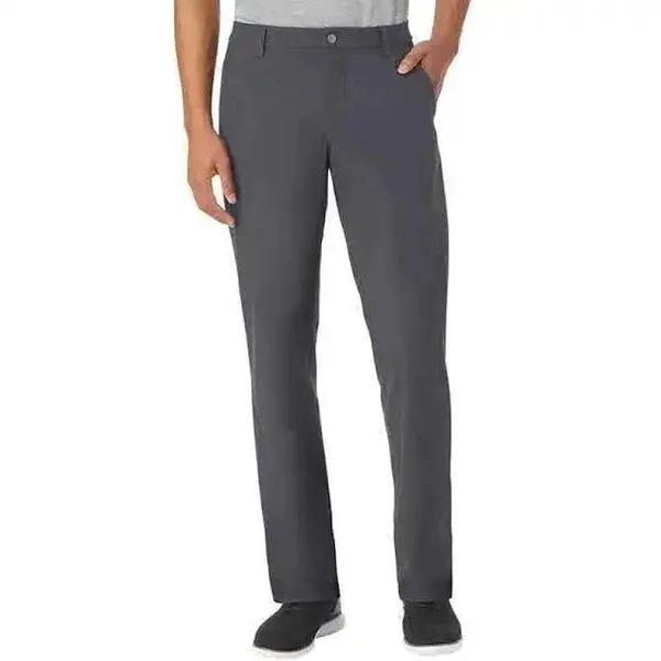 Mens Kirkland Signature 4 Way Stretch Comfort Waist Performance Pant 32x34 Gray