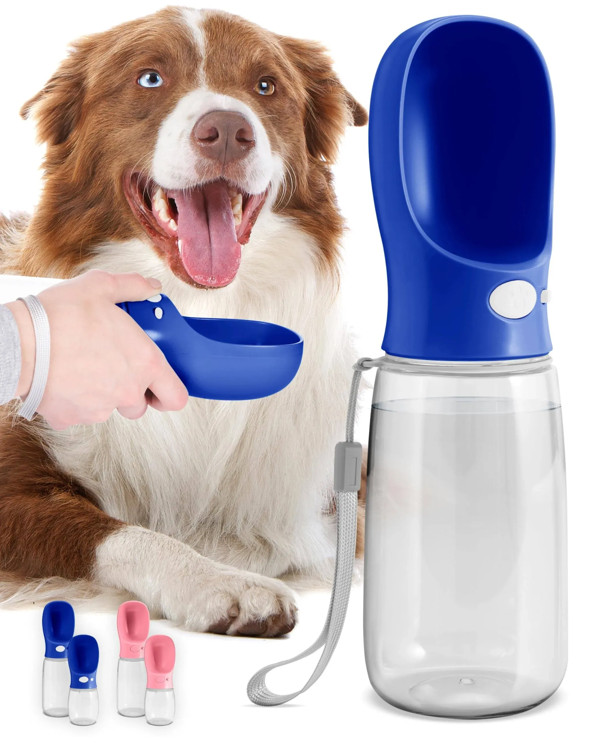 Portable Dog Water Bottle Leakproof Pet Dispenser for Outdoor Walking Hiking