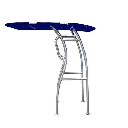 Dolphin Pro2 T-Top, Black or Navy Blue Canopy, Anodized, Black, or White Powder Coat, Anodized - Navy Blue