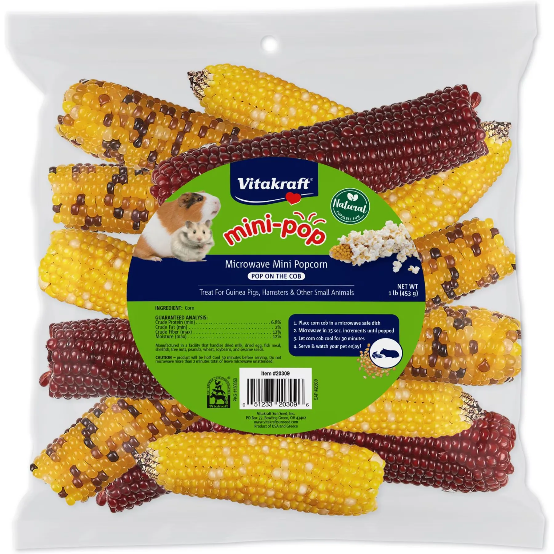 Vitakraft Bird Mini Pop Corn Treat - 6 oz