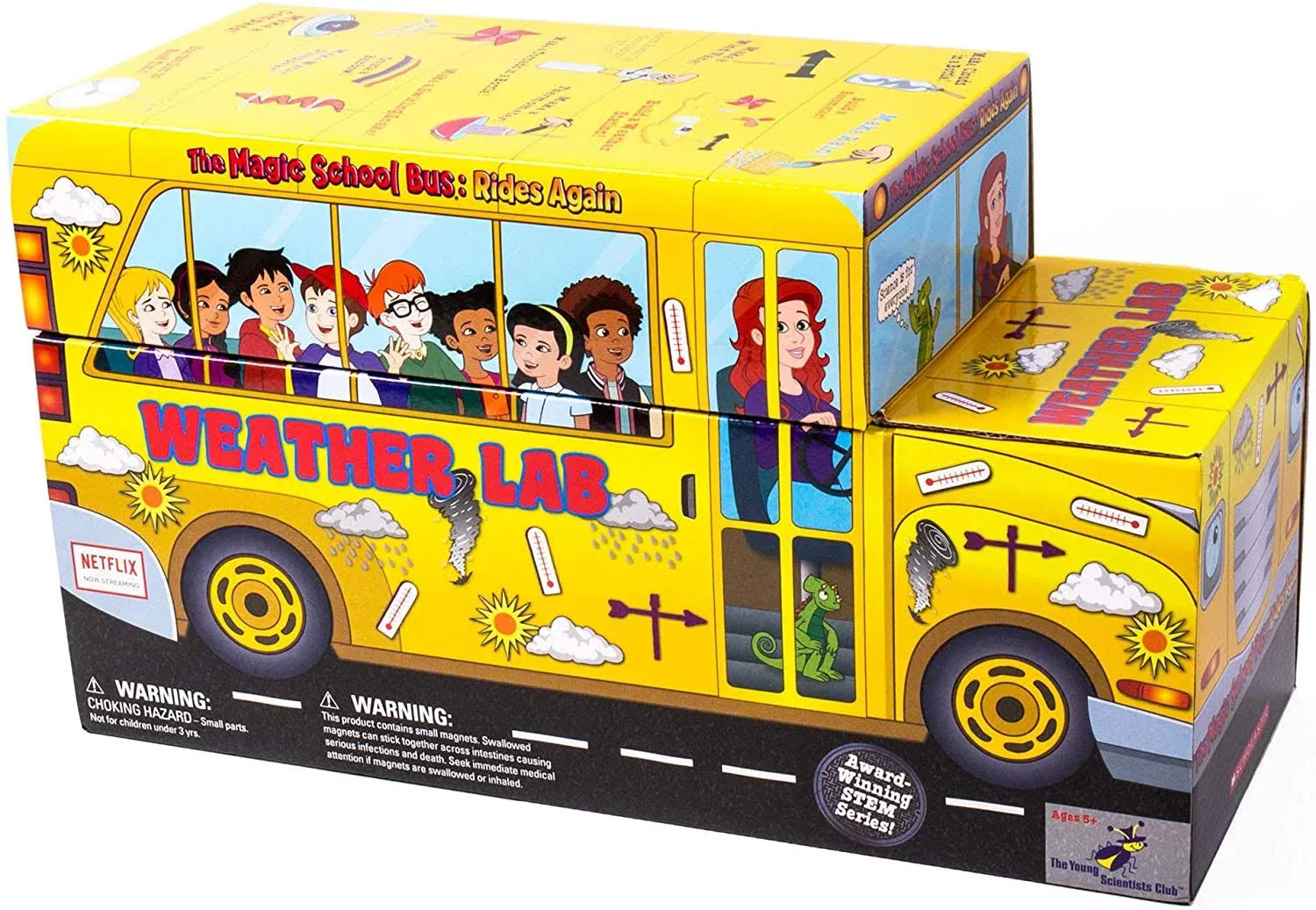 The Magic School Bus: Weather Lab By Horizon Group USA, Homeschool STEM Kit, Includes Hands-On Educational Manual, Weather Chart, Petri Dish, Data Notebook, Weather Station, Thermometer & More , Yellow