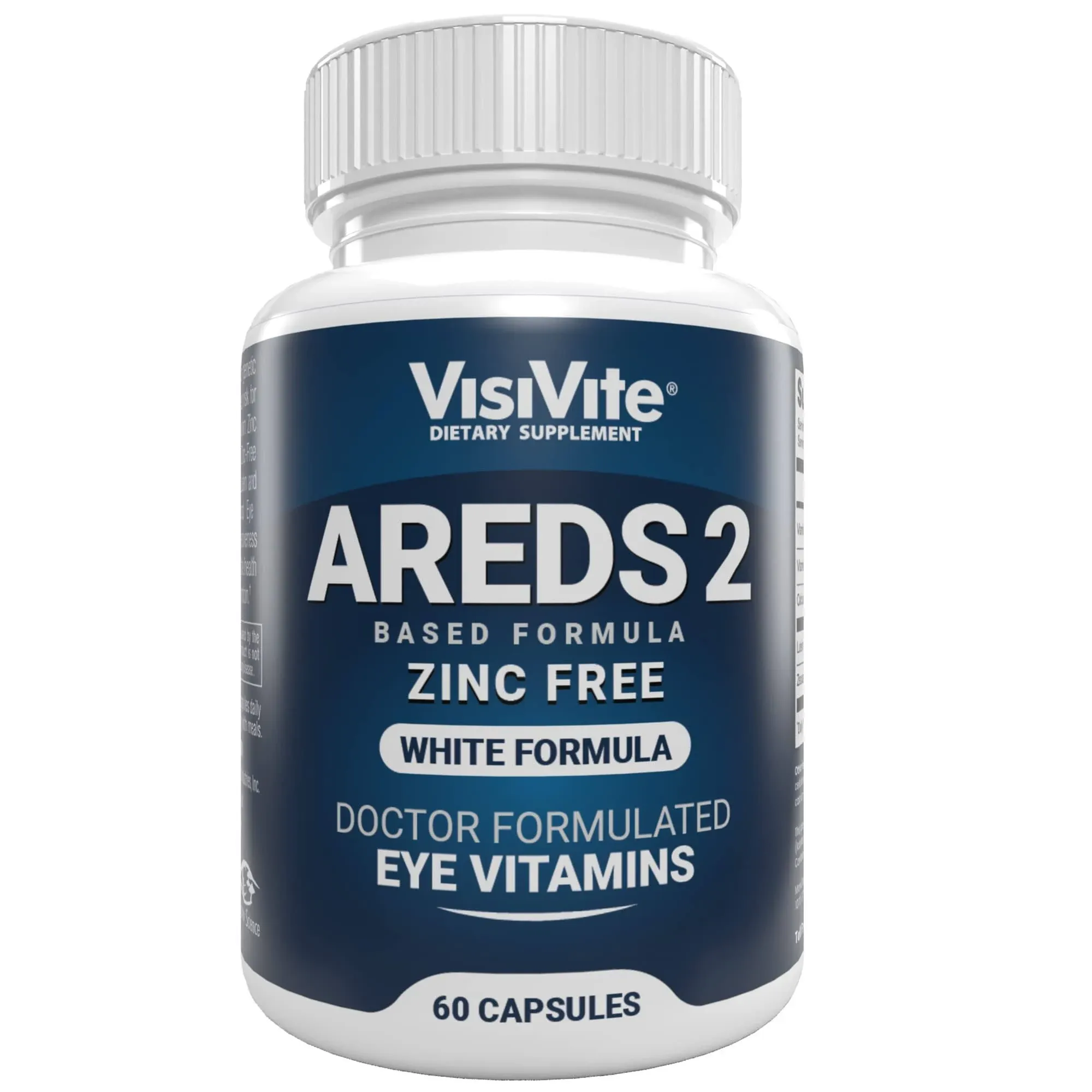 VisiVite Areds 2 Zinc-Free White Eye Vitamin Formula