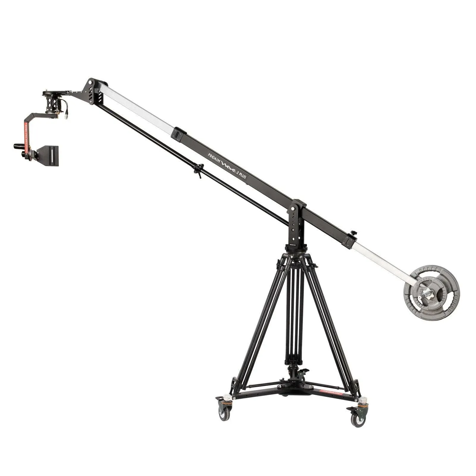 Proaim 10&#039; Wave-2 Camera Jib Crane, Pan Tilt, Dolly Stand | Gimbal Compatible