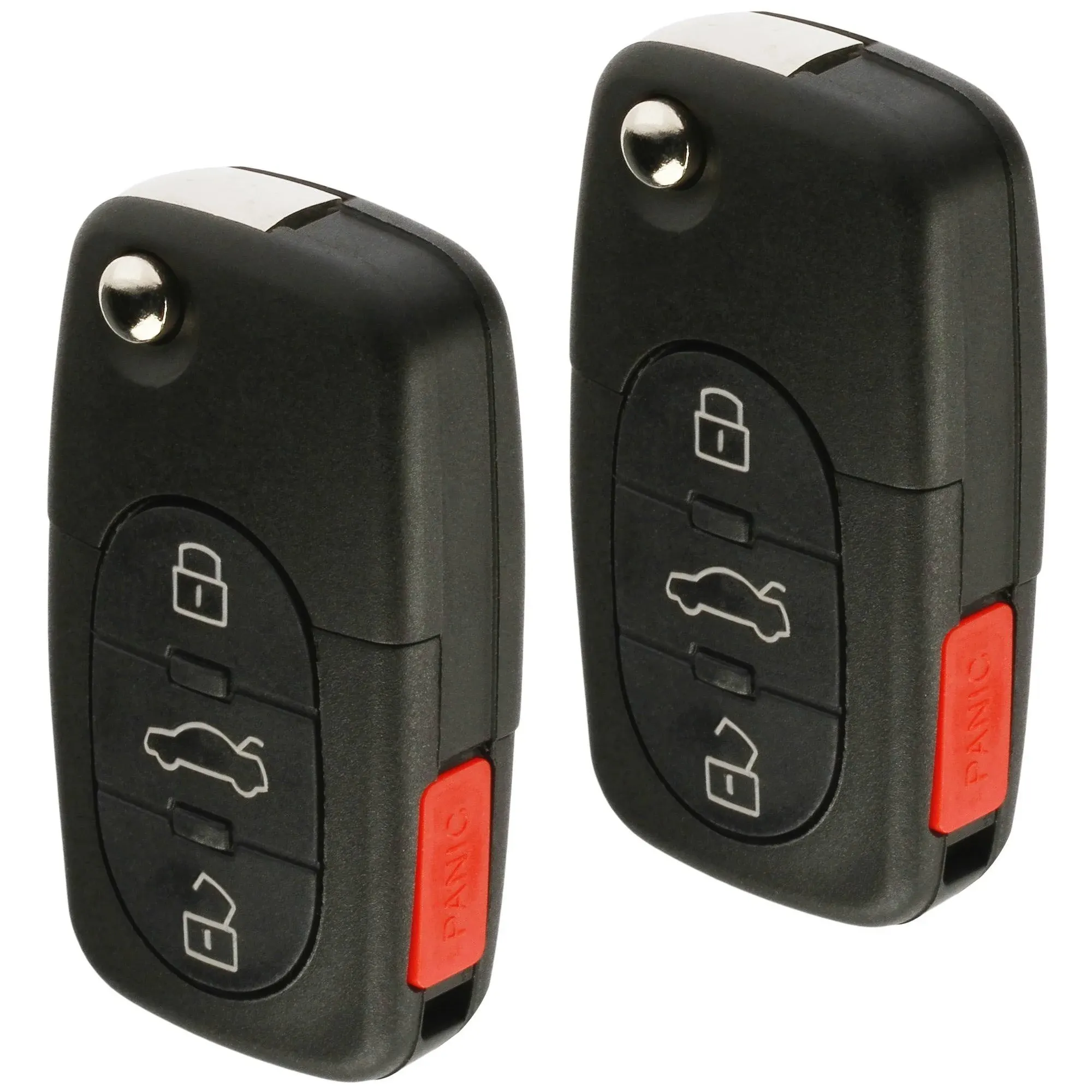 USARemote Replacement Keyless Entry Remote Flip Key Fob Fits 1998 1999 2000 2001 VW Beetle, Golf, Jetta, Passat (HLO1J0959753F, Set of 2)