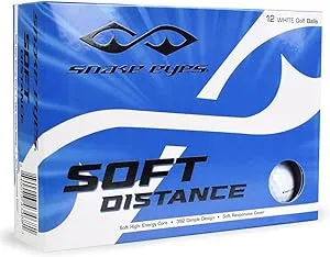 New Snake Eyes Soft Distance Golf Balls White