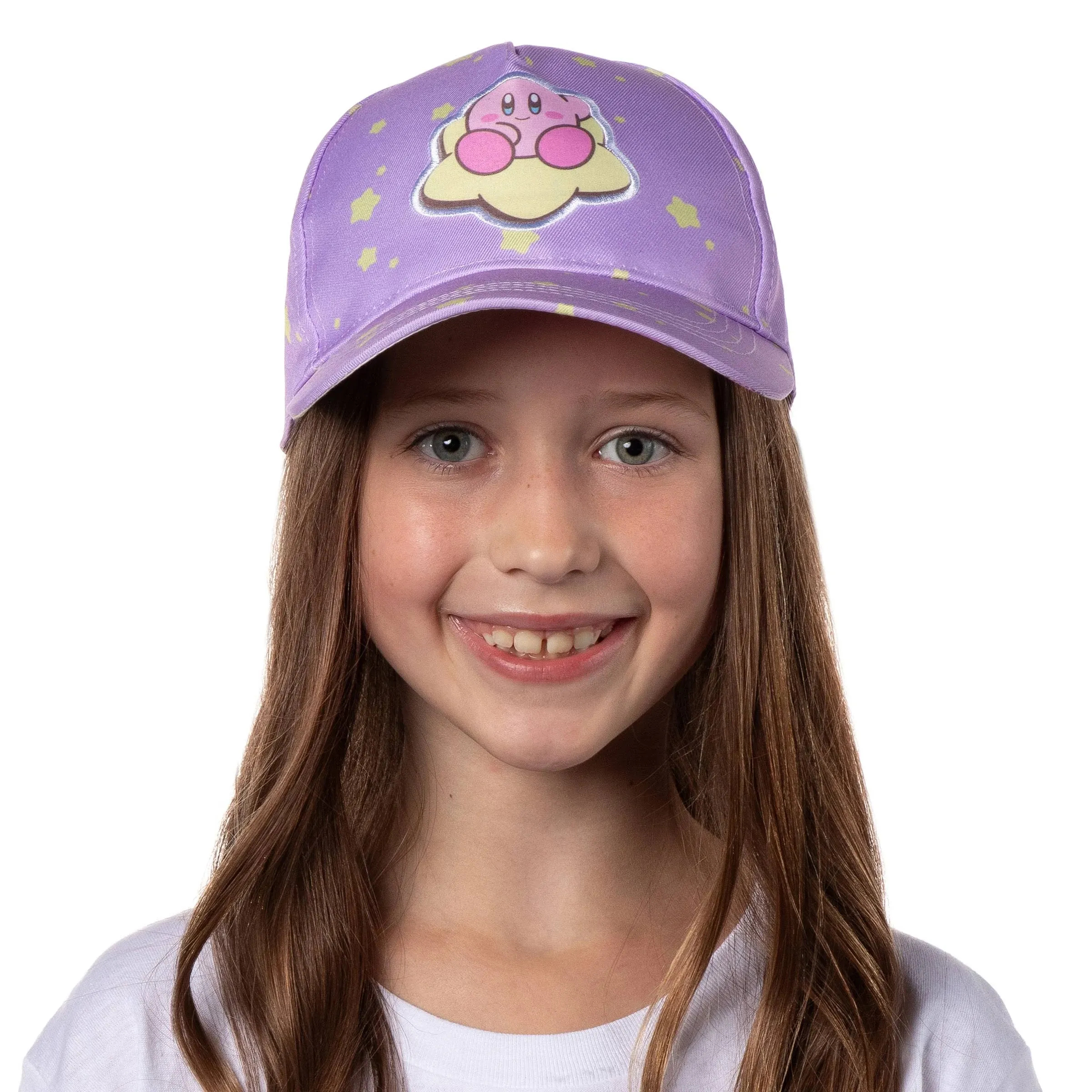 Nintendo Kirby All Over Star Print Youth Snapback Hat