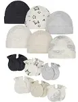 Onesies Brand 12-piece Baby Cap and Mitten Set