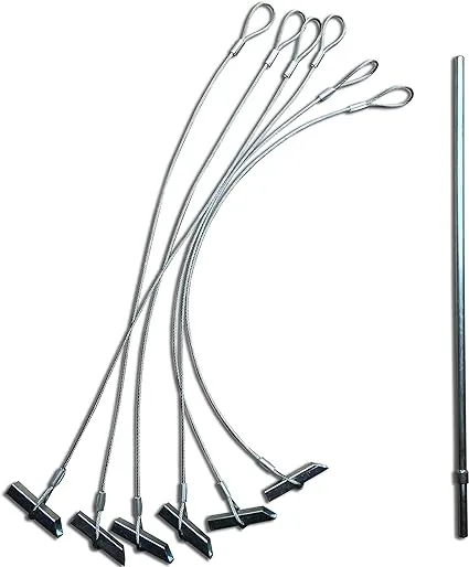 The Chisel Earth Anchor Kit: 5 inch Medium - 6 Anchors and Drive Rod