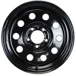 Ecustomrim Trailer Wheel 15 x 5 Modular Style 5 Lug On 4.5 in. Black