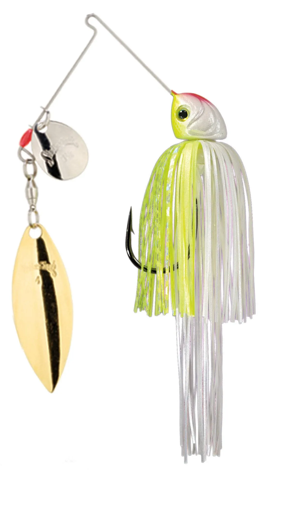 Strike King Hack Attack Heavy Cover Spinnerbait - Chartreuse/White - 1/2oz