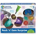 Learning Resources Rock 'n Gem Surprise, Sorting, Matching & Counting Skills Activity Set, Early STEM, 19 Pieces, Ages 3+