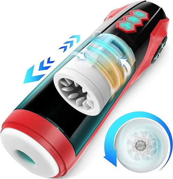 Sex Toys for Men Male Masturbator - Male Sex Toy Upgraded 10 Thrusting & Rotating Modes, Adult Toys Pocket Pussy Male Stroker with Textured Sleeve, Male Sex Toys Automatic Car-Shaped Mastubators