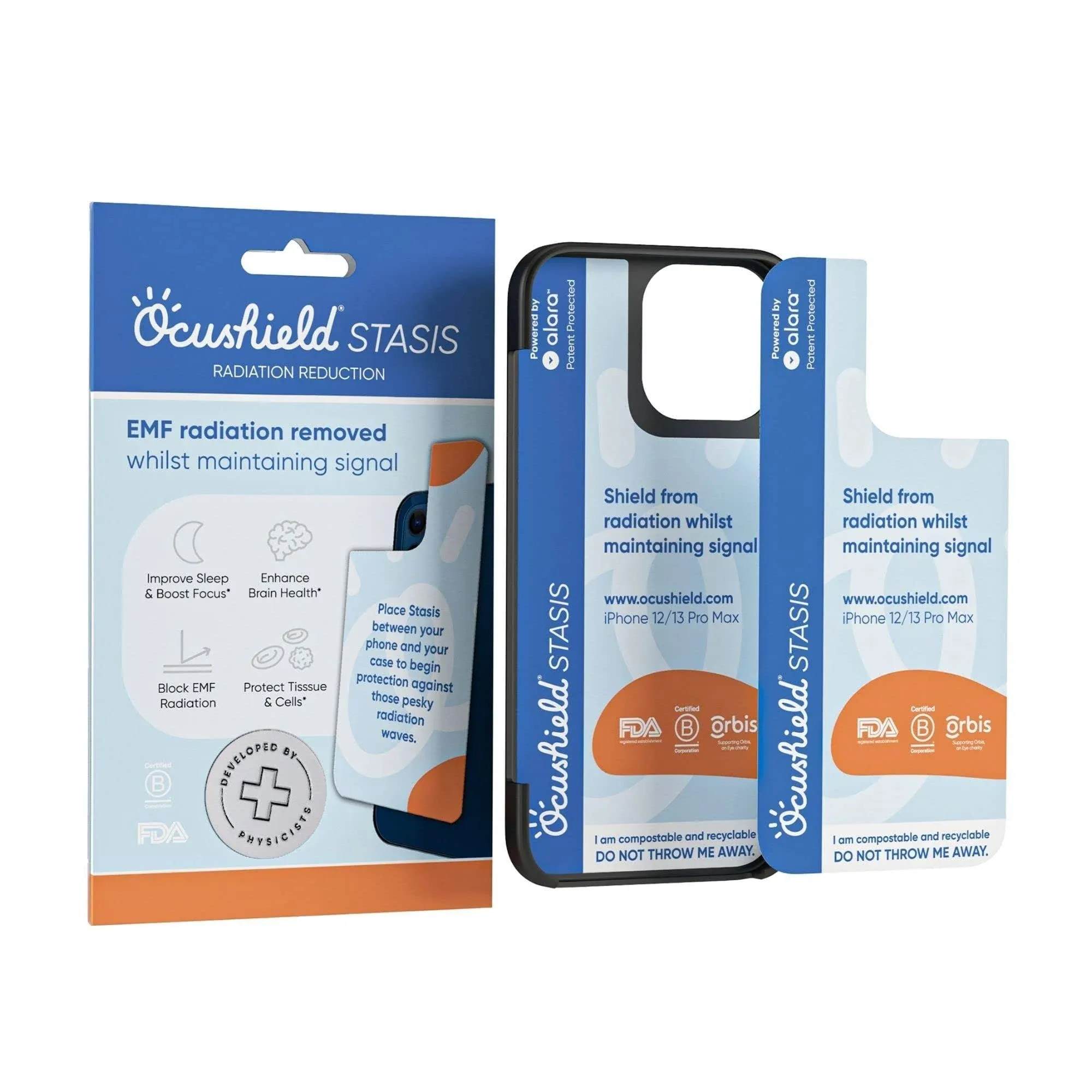 Ocushield Ultra Thin EMF Radiation Protection Insert for iPhone