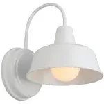 Design House 579359 Mason Indoor/Outdoor Wall Light - White