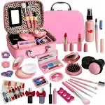 Kids Washable Makeup Girl Toys - Kids Makeup Kit for Girl, Real Make Up Set, ...