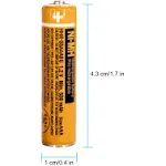 pingju Ni-MH AAA Rechargeable Battery 1.2V 550mAh 4-Pack HHR-55AAABU AAA Batteries for Panasonic Cordless Phones, Remote Controls, Electronics