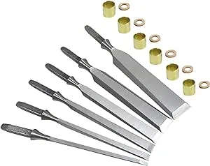 Narex 6 Piece Set Unhandled Premium Chisel (6 pc set 1/8, 1/4, 3/8, 1/2. 3/4 and 1 Inch)