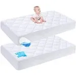 Cute Castle 2 Pack Baby Waterproof Crib Mattress Protector - Ultra Soft - Bab...