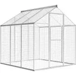 vidaXL Outdoor Aviary Aluminium 72"x70.1"x76.4"